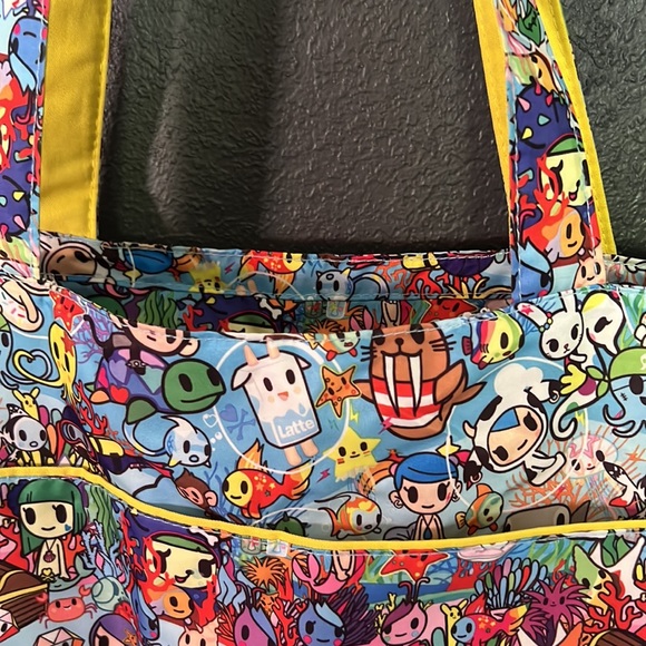 Tokidoki jujube superbe bag in hard to find sea amo print yellow original - Picture 9 of 9